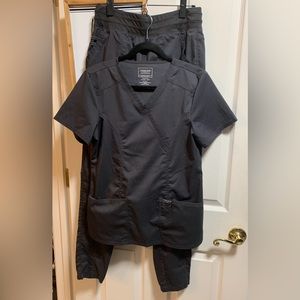 Cherokee Revolution scrub set Small top/Small Tall pants